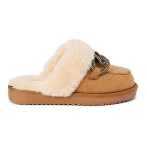 NIB Beach By Matisse Latigo Slipper WomenS SZ 10 Tan Shearling Slip-On Clogs